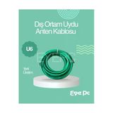 120 M 120 Metre Yeşil Uydu Anten Kablosu Iç Diş Ortam Uygun