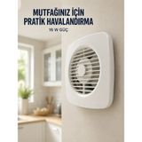 120 mm Havalandırma Fanı 180 M³/h Dekoratif Duvar ve Tavan Tipi Aspiratör - Çok Renkli
