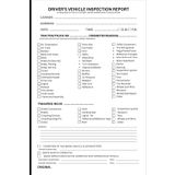 120 Sets Driver Vehicle Inspection Report Book: Daily Vehicle Inspection Checklist Log Book for Drivers and Truckers / 120 Single Sided Sheets.