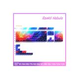 120 Tuş Yarı Saydam Keycaps, Nebula Renkli Kristal Klavye Tuş Kapakları Tüm Mekanik - Manyetik Klavyeler ile Uyumludur.