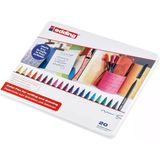 1200 Ince Uçlu Keçeli Kalem - 20 Parlak Renkli Set - Yuvarlak Uçlu 1 mm