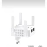 1200 Mbps Wifi Sinyal Güçlendirici 4 Antenli Wifi Repeater Menzil Genişletici Wan/lan Portlu - Beyaz