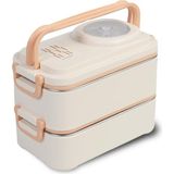 1200 ml Iki Kat Dört Bölme Paslanmaz Çelik Lunch Box Yeni Nesil Sefer Tası-Sos Kaseli Model-Ffl - 0 - 19 lt - Çok Renkli