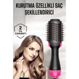 1200 Watt Gücünde Negatif Iyon Teknolojili 3 Isı Kademeli Fön Tarağı - PINVOX5285-1919 - Çok Renkli
