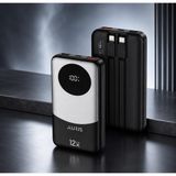 12000 mAh Powerbank Dahili Type-C & Lightning Kablolu Dijital Göstergeli Hızlı Şarj Taşınabilir Şarj Cihazı PB120