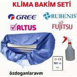 12000 ve 18000 Btu Klima Yıkama Brandası Serpatin Temizleyici Hortum - Klima Bakım Seti