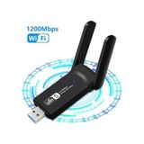 1200Mbps Dual Band Uzun Menzilli Kablosuz Wi-Fi Adaptörü USB Anten