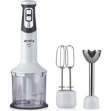 1200W El Blender Seti, Güçlü ve Şık Beyaz Tasarım