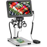 1200X Dijital Mikroskop 7 Inç Lcd, 12MP Kamera, USB Bağlantı, LED Işık, Video Kayıt