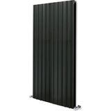 1200X795MM Amber Dikey Antrasit Alüminyum Radyatör Standart Bağlantı