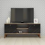 120Cm Çam Mermer Tv Sehpası