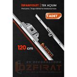 120cm Tek Açılım İspanyolet – PVC Pimapen Kapı Pencere Kilidi – (1 Adet)