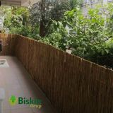 120CM Yükseklik x 100CM Genişlik Doğal Bambu Kamış Hasır Çit Dekoratif Bahçe Balkon ve Duvar Çiti Reed Fence