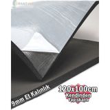 120cmx100cm 9mm Oto Ses Isı Yalıtım Kauçuk İzolasyon