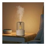 120ml Taşınabilir Elektronik Taşınabilir Ultrasonik Mum Işığı Hava Nemlendirici Difüzör (Beyaz)
