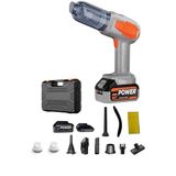 120W Kablosuz Şarjlı El Süpürgesi – 20.000 Pa Emiş Gücü, 100.000 RPM Motor, 200 ml Toz Haznesi, Çift Batarya (10.000 mAh + 15.000 mAh), Araç İçi ve Ev Tipi Mini Süpürge