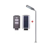 120W Solar Sokak Lambası Ct-4691 + 3M. Lamba Direği