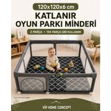 120X120X6 cm Oyun Alanına Uygun Katlanabilir Sünger Oyun Parkı Minderi Bebek Yatağı-Karaçatı