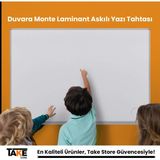 120X180 cm Duvara Monte Laminat Yazı Tahtası, Beyaz Renk, Şık ve Kullanışlı Tasarım - Ahşap - Beyaz - Seçenek 1