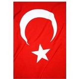 120x180 cm Kumaş Türk Bayrağı Standart Kırmızı