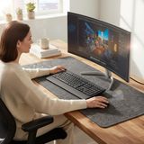 120x40 cm Mouse Pad Masa Koruyucu Büyük Keçe Oyuncu Matı 3mm Koyu Gri Renk Farklı Ölçüler İ