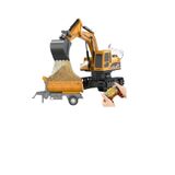 1/22 Uzaktan Kumandalı Rc Paletli Ekskavatör Işıklı Sesli Hareketli Şarjlı Excavator Kamyonlu İş Makinesi 2022-53-KAMYONLU-EKSKAVATÖR