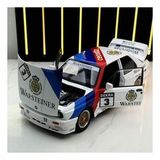 1:24 BMW M3 1988 E30 DTM Sesli Çek Bırak Işıklı Metal Diecast Model Araba Beyaz Renk