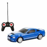 1:24 Ford Mustang Shelby GT500 Işıklı Uzaktan Kumandalı Araba - Mavi Araba