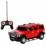 1:24 Hummer H2 Işıklı Uzaktan Kumandalı Araba - Yeşil Araba