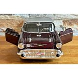 1:24 Ölçek 1957 Chevy Bel Air Die-Cast Metal Model Araba, Açılabilir Kapılı Detaylı Klasik Amerikan Otomobili, Koleksiyon ve Dekoratif Sergileme Aracı