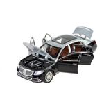 1:24 Ölçek Die-cast Model Metal Araba Süper Sedan Gri Işıklı