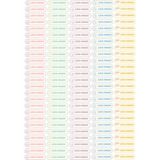 125 Adet Parlak Kuşe Ince Kalem Etiketi - Isim Yazılı, Hazır Kesimli A4 Sticker - Kişiselleştirilebilir üründür.