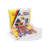 125 Parça Ahşap Eğitici Tangram Puzzle Blok Seti
