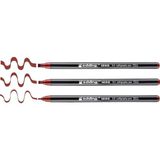 1255 Kaligrafi Kalemi - Kızıl Göl - 3 Kalem - Kaligrafi Ucu 2 - 5 mm - Standart