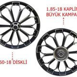125Cg Ön-Arka Jant Örümcek Siyah