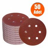 125mm. 100 KUM 8 DELİKLİ CIRT ZIMPARA NK 50 ADET