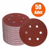 125mm. 40 KUM 8 DELİKLİ CIRT ZIMPARA NK 50 ADET