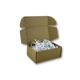 12,5X20X7,5CM Kilitli Dayanıklı E-Ticaret Karton Kargo Kutusu - 50 Adet
