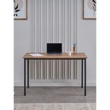 125X65 cm Modern Çalışma Masası, Şık Lava ve Atlantik Çam Renk