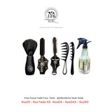 126 Professionel Barber Series 126 Koz 01 Ense Fırçası , KozXX Fade Fırça , Koz04 Tarak , Koz043 Tarak ,Koz90 Suluk / 5 li Set