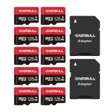(128 GB değil) 128 MB 10'lu Paket Micro SD Kart, EASTBULL SD Hafıza Kartları 128MB SD Kart Paketi Full HD Video 90 MB/s UHS-I U1 Sınıf 10 Gözetleme Güvenlik Kamerası için (10 Adet ve 2 Adaptör)