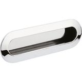 128 mm Krom Renkli Gömme Kulp - 1BW-Beyaz - Ahşap