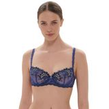 12B330 Simone Perele Wish Yarım Kap Sütyen, mavi (electric blue), 36B