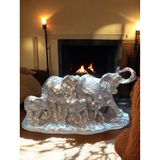 12cm -22cm ebatlarında kırılmaz polyester, BEYAZ RENK fil biblo A-1022