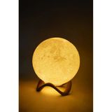 12Cm Standlı Ay Küresi Neon Led Lamba Hediyelik Eşya Avize Masa Lambası