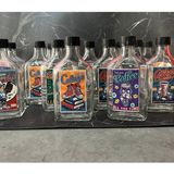 12'li 200 ml Cam Şişe Seti, Sızdırmaz, Suya Dayanıklı, Kapaklı ve Etiketli - Altın