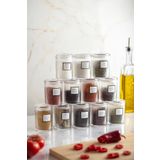 12'Li Barok Yuvarlak Baharat Kavanoz Seti & Saklama Kabi & Erzak Kabi (12*250 Ml)