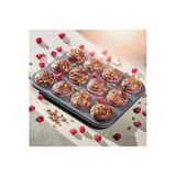 12'Li Cupcake Ve Muffin İçin Yanmaz Tepsi - Kek, Kurabiye, Turta Ve Çörek İçin Kapsül Kalıbı Teflon