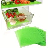 12’li Küf ve Nem Önleyici Mat Buzdolabı Sebze Meyve Koruyucu Gözenekli Yapı 30X47 cm - Yeşil