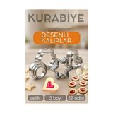 12'li Kurabiye Kalıbı Seti Profesyonel Şef Paslanmaz Çelik | Mutfak Sanatınızın Vazgeçilmez